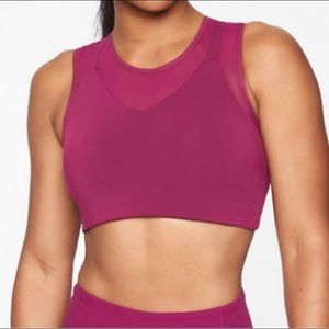 Athleta reverse layering crop sports bra